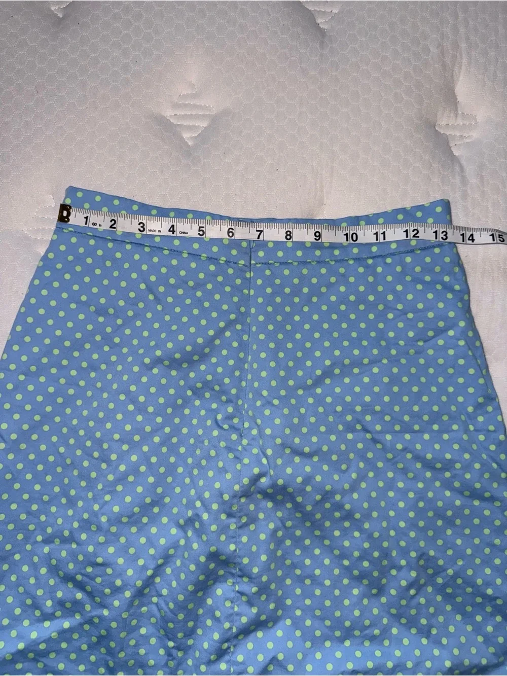 28. Zara Blue Polka Dot A-Line Skirt